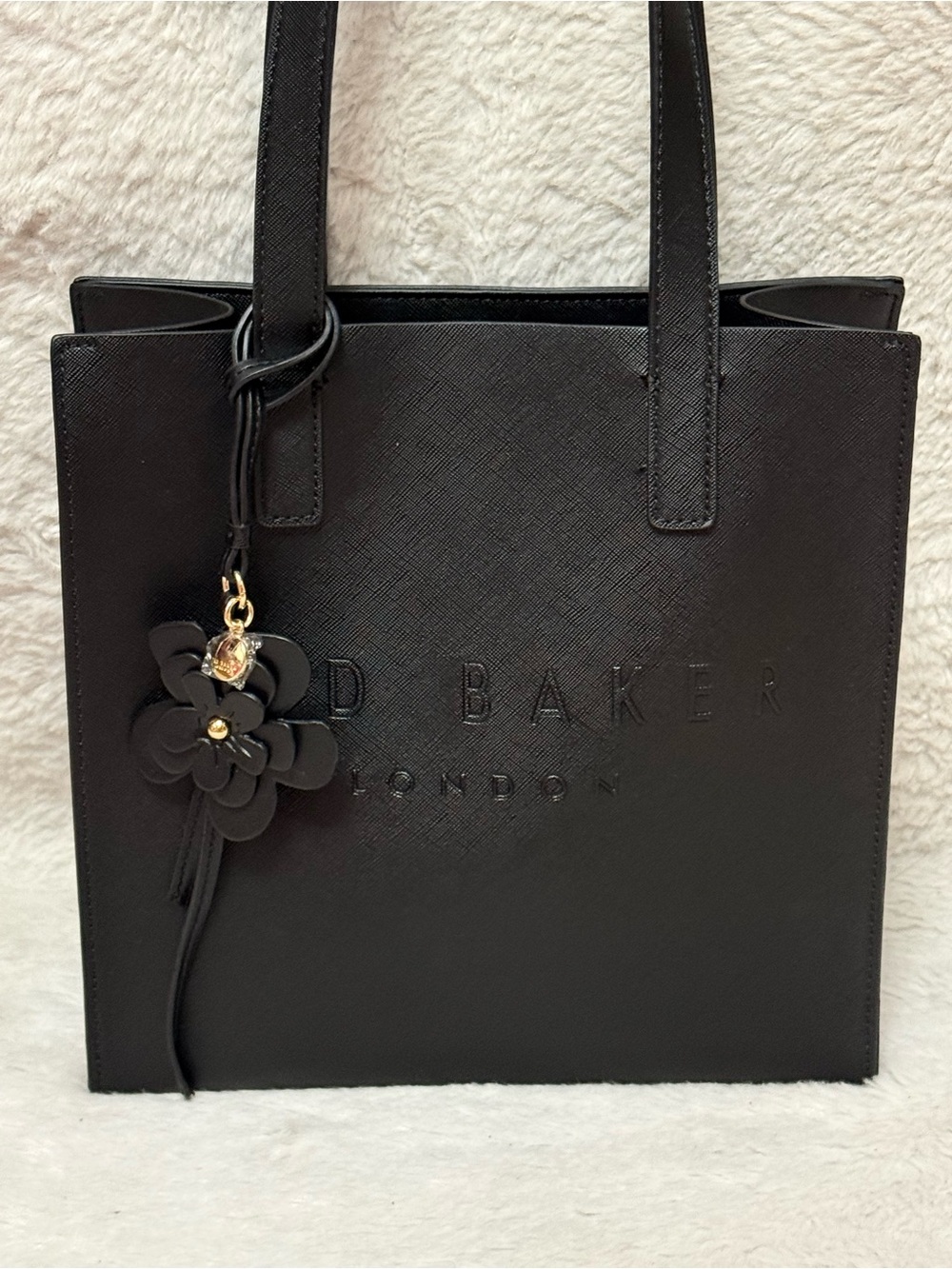 Ted Baker Black Saffiano Leather Tote for women